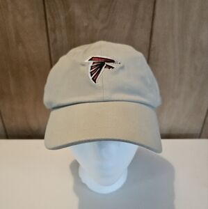 Atlanta Falcons NFL Team Logo Adjustable Hat In Tan OSFA